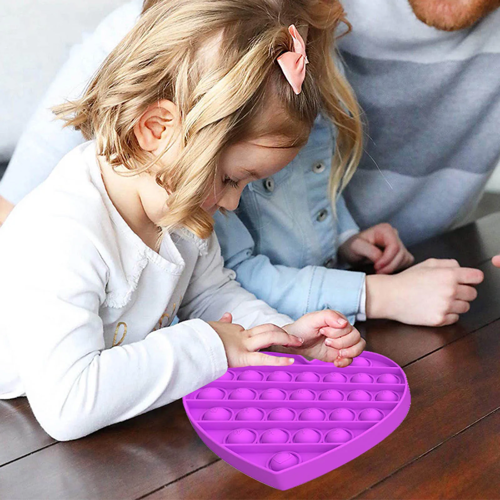 

игѬкки для деей Kids Pop it Funny Fidget Sensory Toy Antistress Push Bubble Toys Autism Special Needs Squishy AнисѬесc